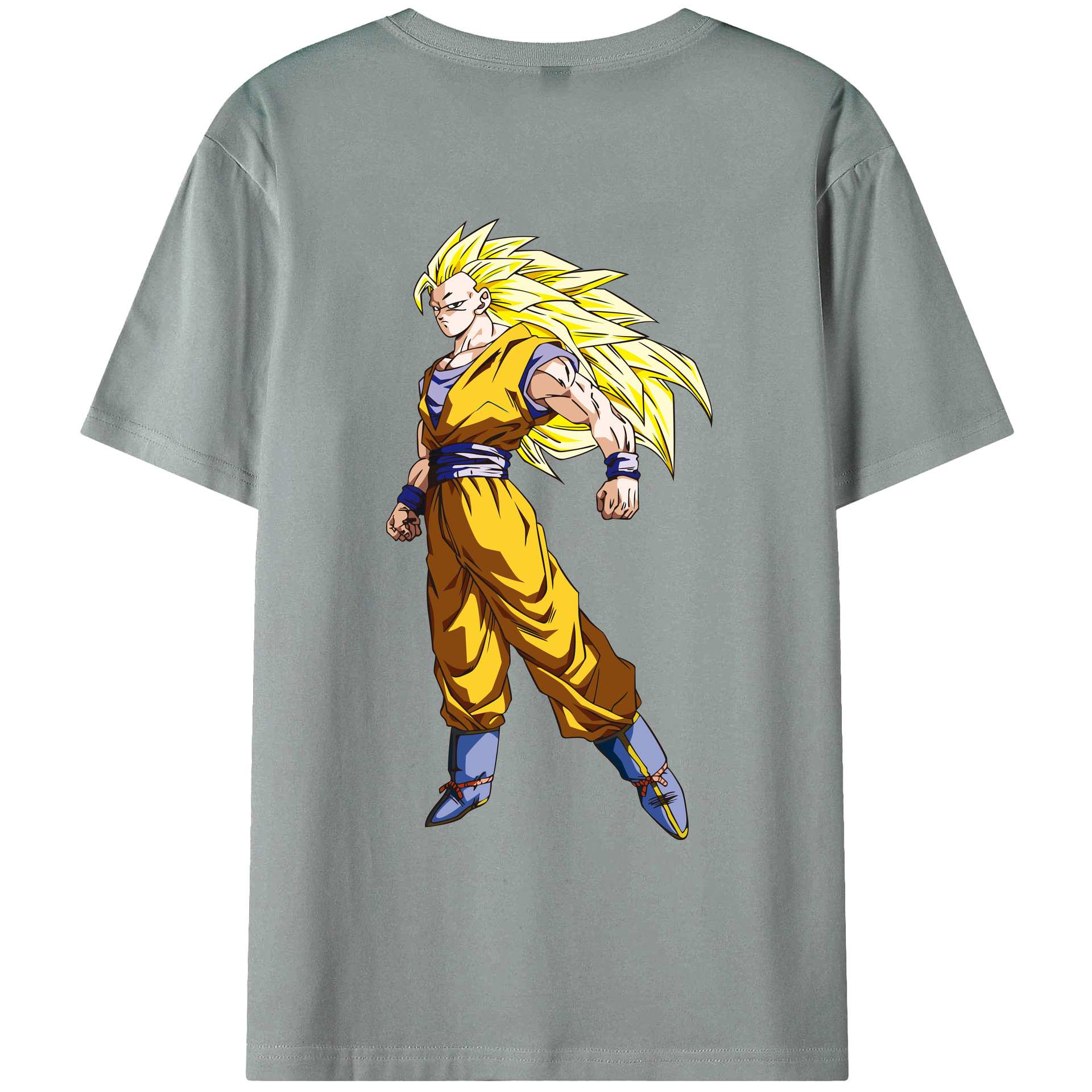 （画像用） ドラゴンボール 孫悟空（そん ごくう）Son Goku カカロット DRAGON BALL Kakarotto 綿100％ メンズ半袖Tシャツ（バックプリント） 通気性